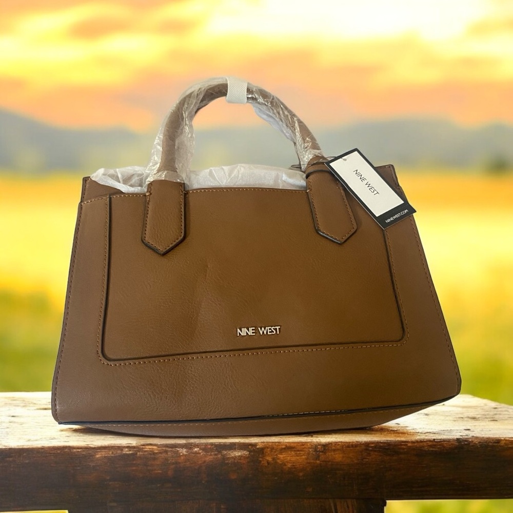 Nine West Wilmot bourbon handbag